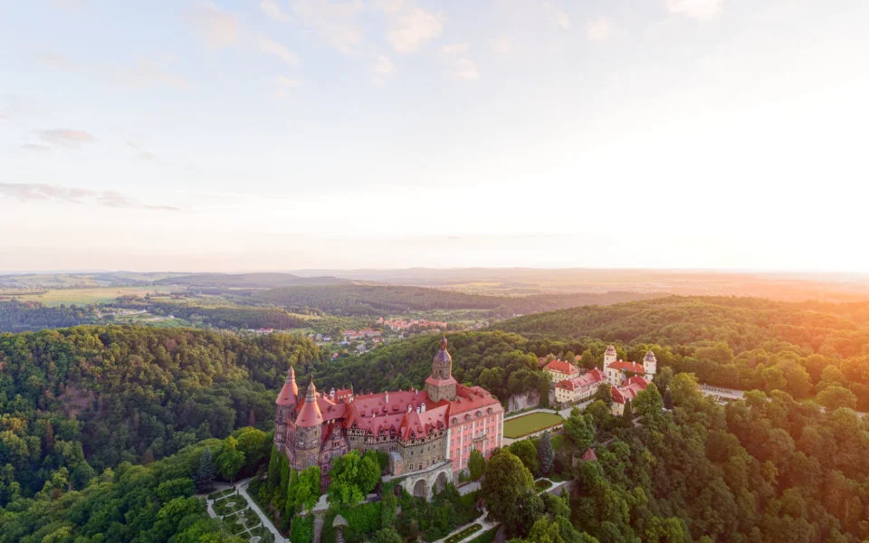 Zamek Książ — panorama 360°