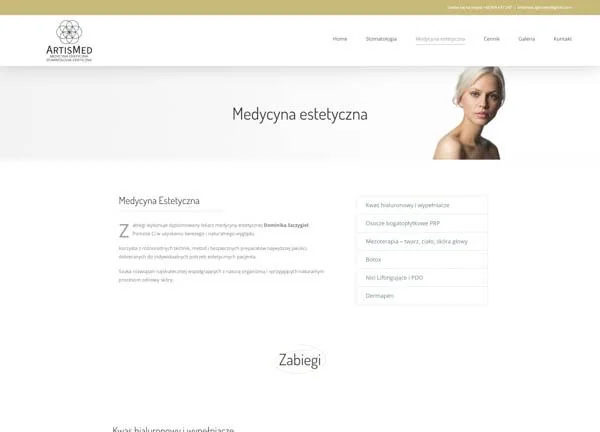 Projekt strony ArtisMed